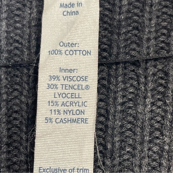 Lululemon Vestigan Heathered Black Size 4 Cashmere Blend Cardigan Sweater Yoga - Picture 13 of 15